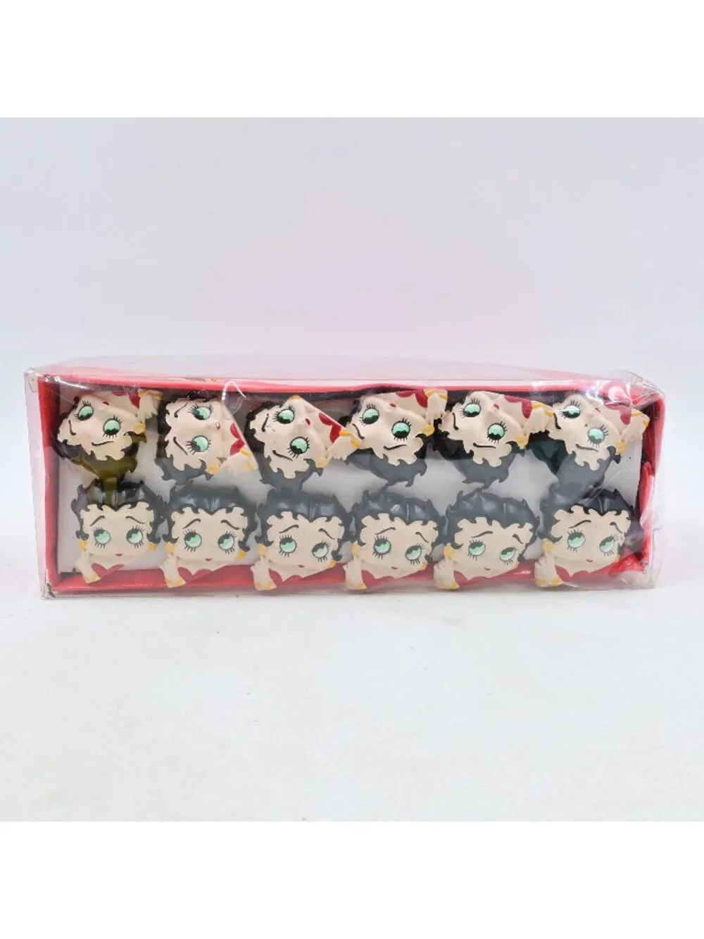 Catalina Products Betty Boop Resin Shower Hooks Set Of 12 Vintage 1997 NIB